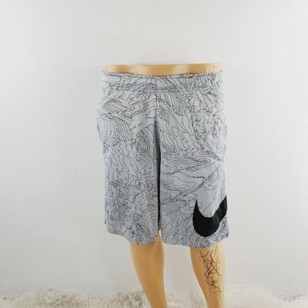 Nike Men's Gray Dri-Fit‎ Dry Fly Topo Swoosh Training Athletic Shorts Size S